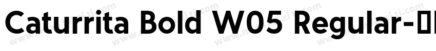 Caturrita Bold W05 Regular字体转换